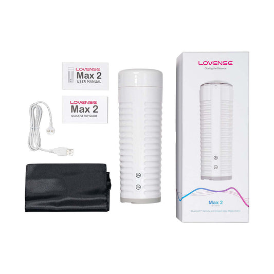 Lovense Max 2 – Bluetooth Male Masturbator – White