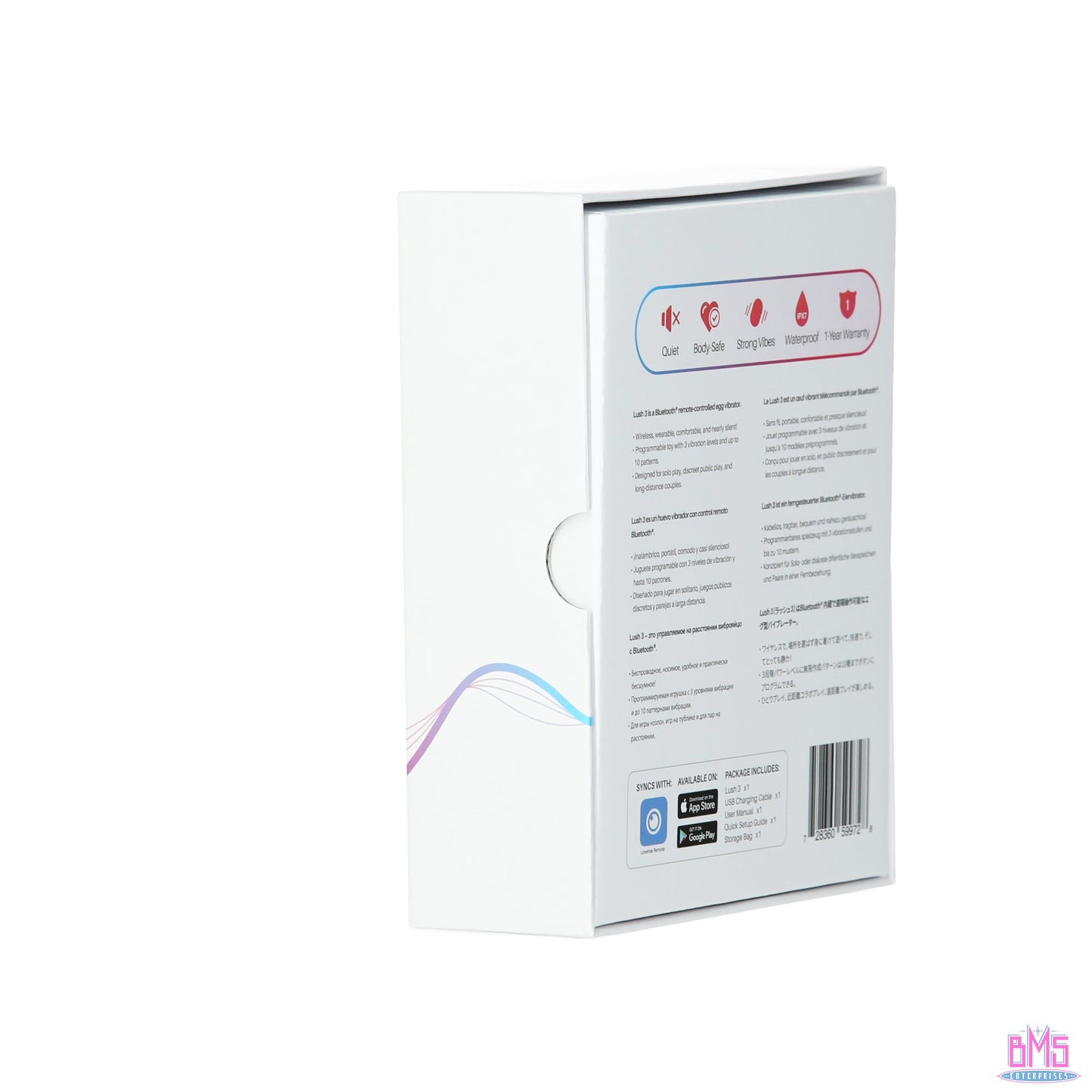 Lovense Lush 3 – Bluetooth Wearable Vibrating Egg – Pink
