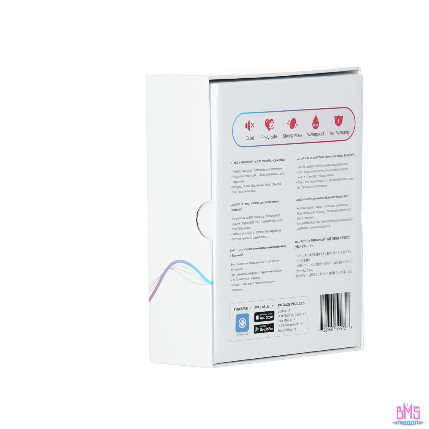 Lovense Lush 3 – Bluetooth Wearable Vibrating Egg – Pink