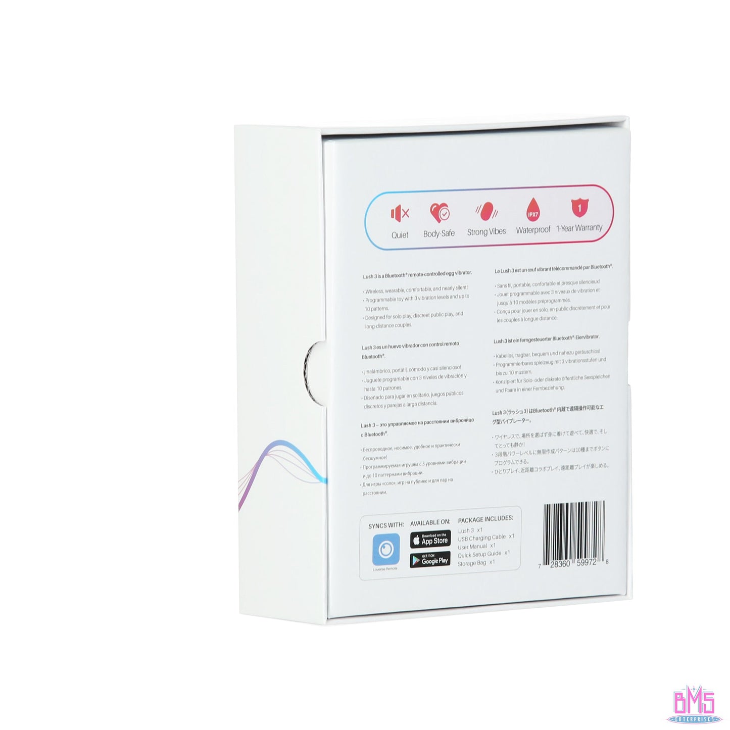 Lovense Lush 3 – Bluetooth Wearable Vibrating Egg – Pink