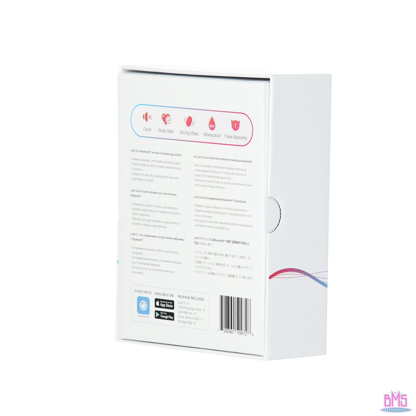 Lovense Lush 3 – Bluetooth Wearable Vibrating Egg – Pink