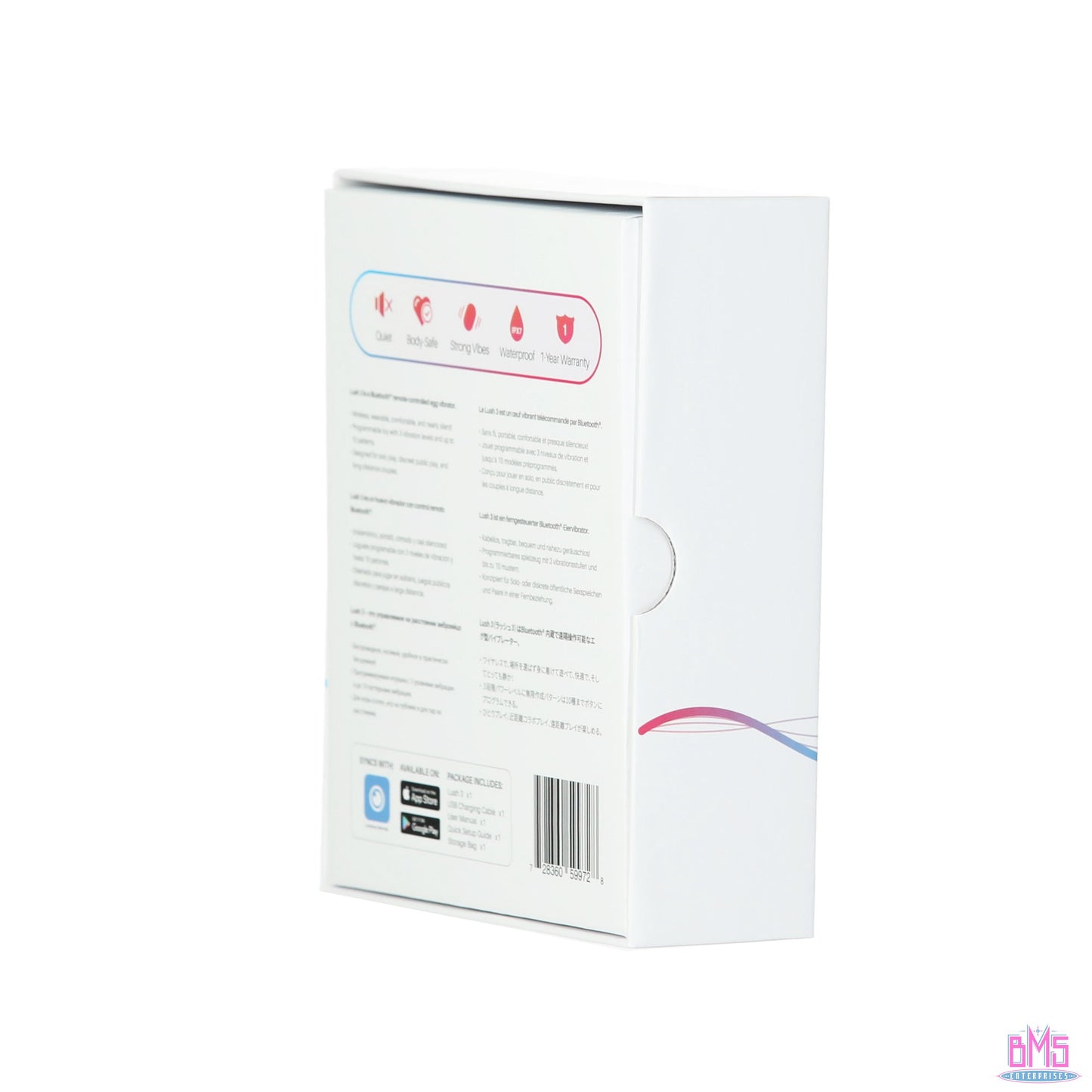 Lovense Lush 3 – Bluetooth Wearable Vibrating Egg – Pink