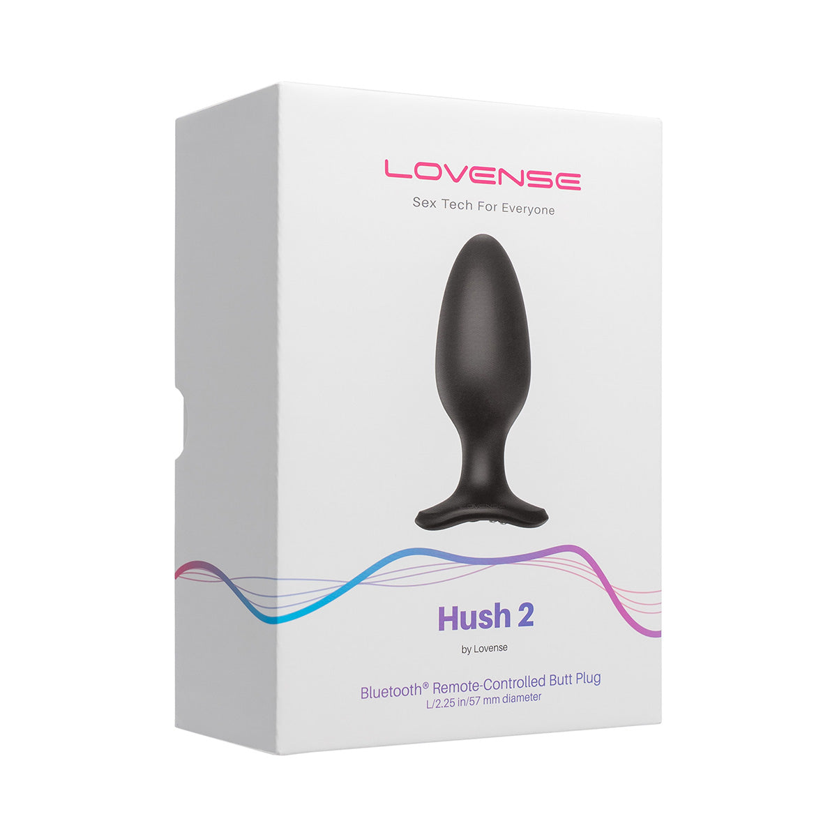 Lovense Hush 2 Vibrating Remote-Controlled Plug – 2.25” – Black
