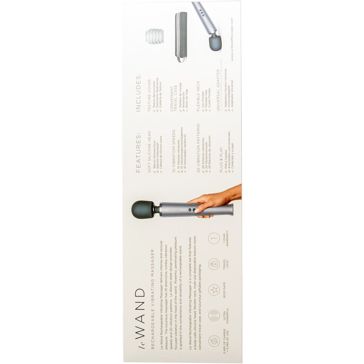 Le Wand Le Wand Rechargeable Massager – Grey