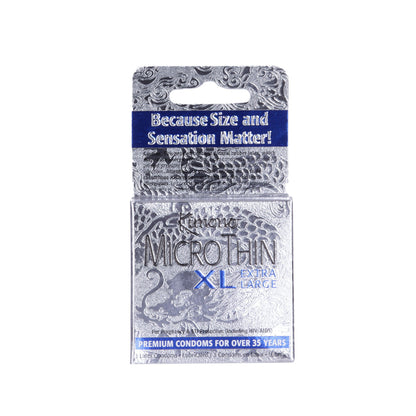 Kimono – MicroThin XL – Extra Large Condoms – 3 Pack