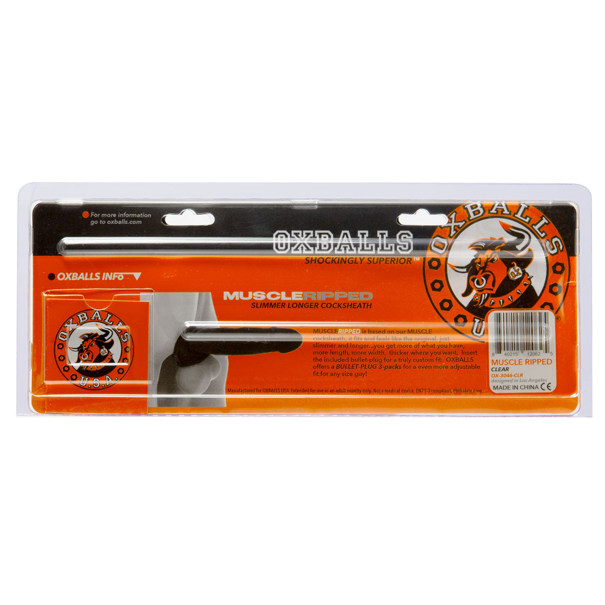 Oxballs Muscle Ripped Cocksheath – Clear