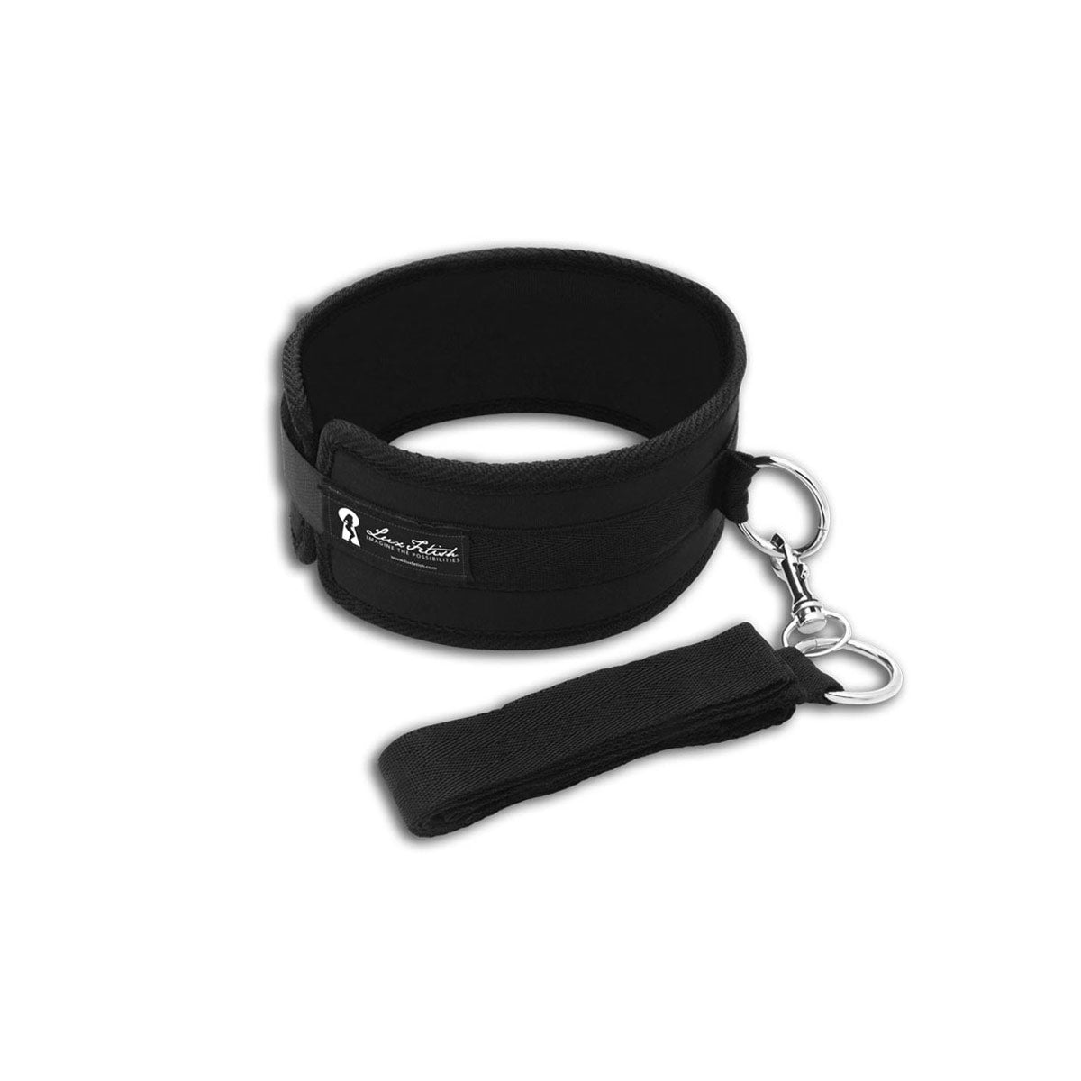 Lux Fetish Collar and Leash Set - Black