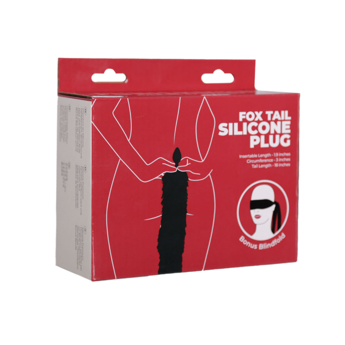 Punishment - Fox Tail Silicone Anal Plug – Black