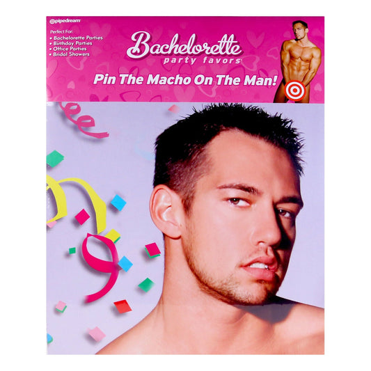 Pipedream Products Pin the Macho on the Man - Party Game