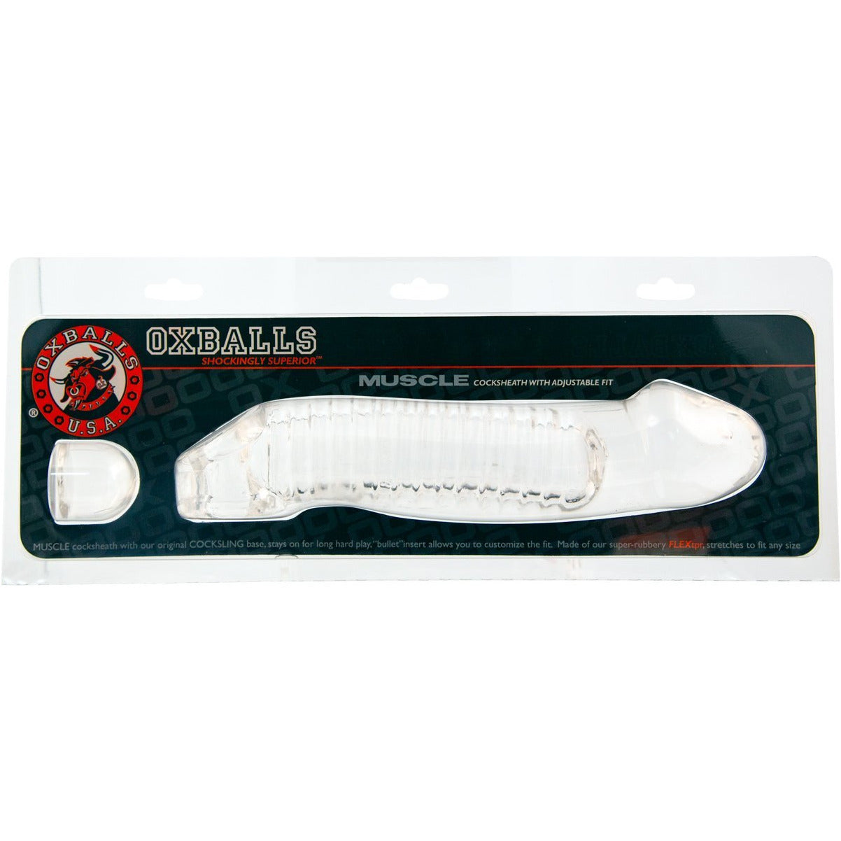 Oxballs Muscle Cocksheath – Penis Extender – Clear