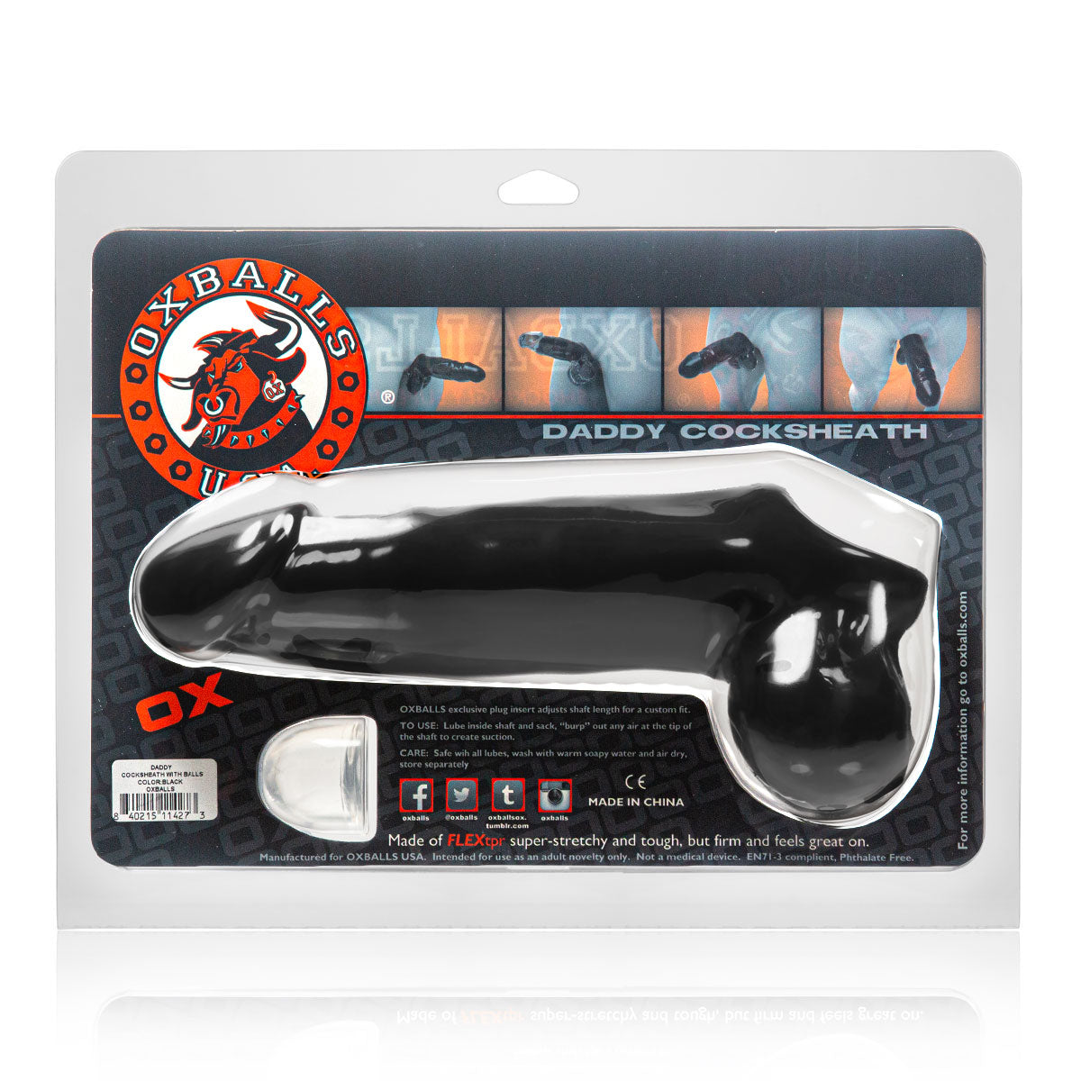 Oxballs Daddy Cocksheath – Black