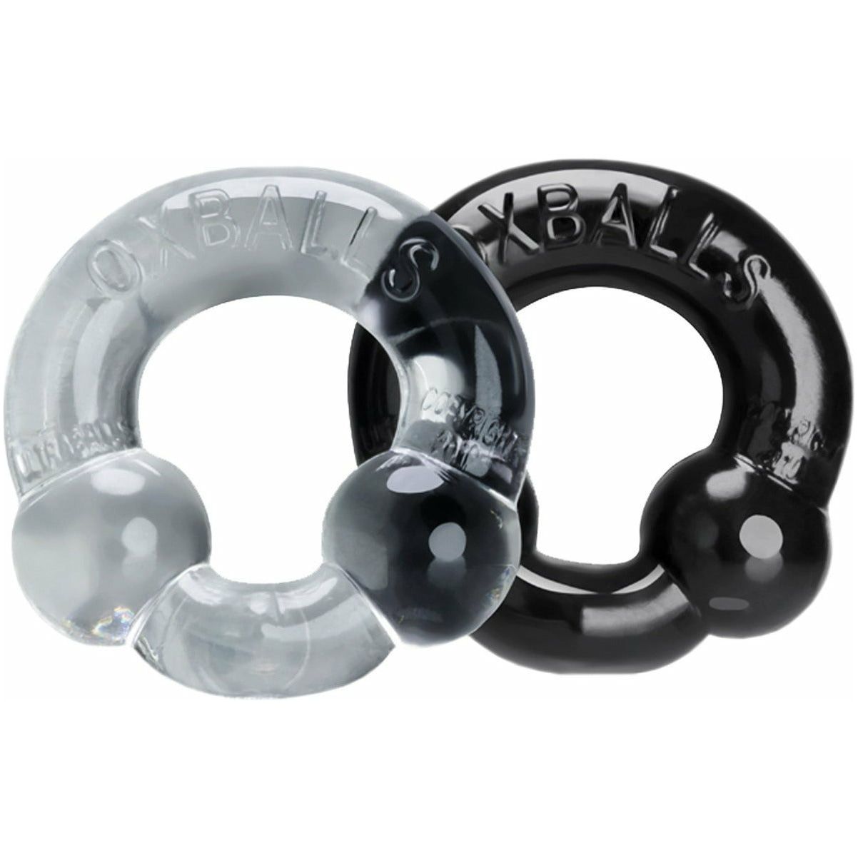 Oxballs Ultraballs Cockring – 2 Pack - Black/Clear