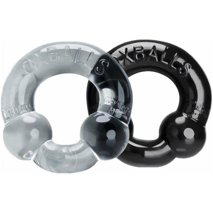 Oxballs Ultraballs Cockring – 2 Pack - Black/Clear