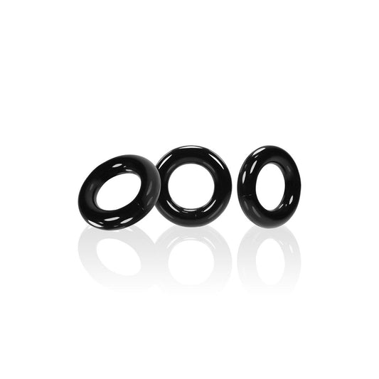 Oxballs Willy Rings - Cock Rings - 3 Pack - Black