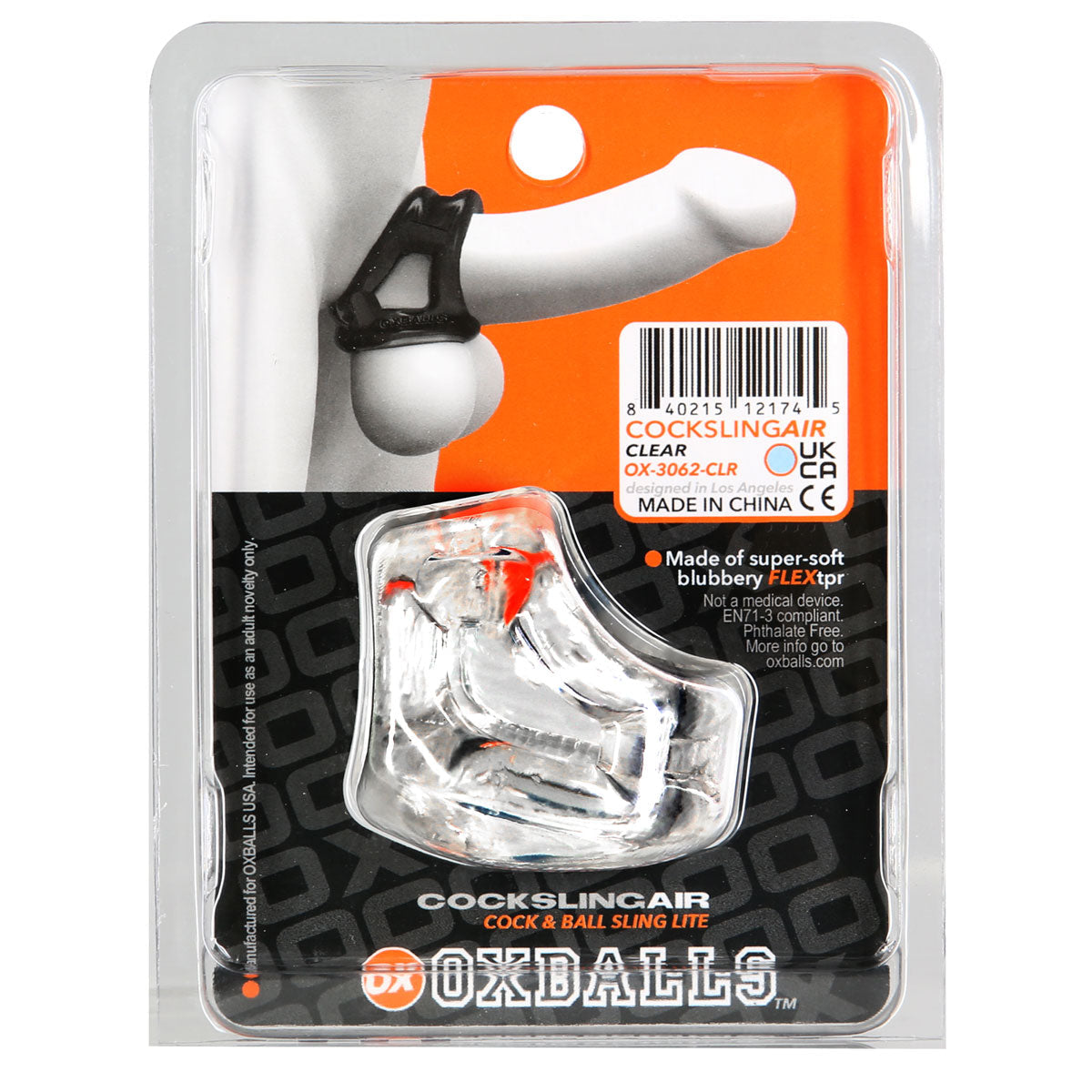 Oxballs -  Cocksling Air Lite C-Ring - Clear