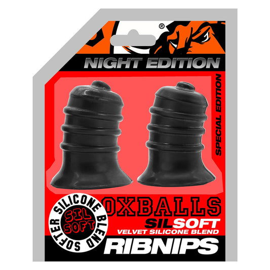 Oxballs Ribnips Springy Ribbed Nipple Suckers – Night Edition
