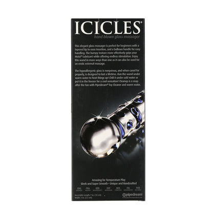 Pipedream - Icicles No. 50 - Hand Blown Glass Massager