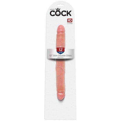 King Cock – 12 Inch Double-Ended Dildo – Beige