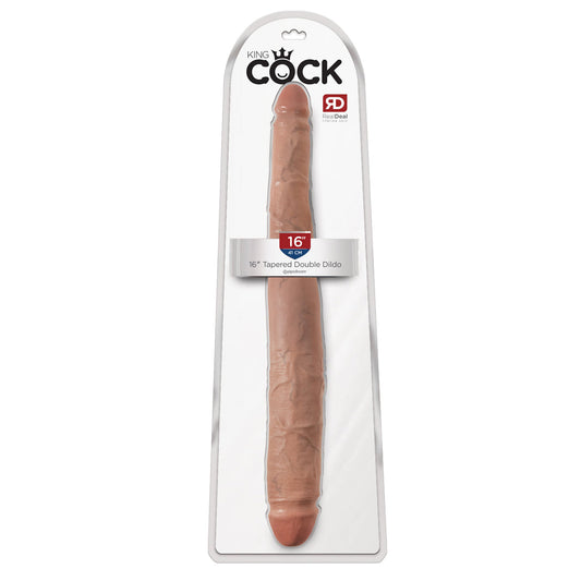 Pipedream - King Cock® - 16” Tapered Double Dildo – Beige