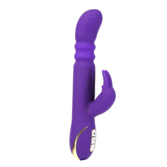 Vibe Couture® - Rabbit Ablaze Rechargeable Thrusting Vibrator - Purple