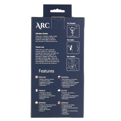Seven Creations - Arc Desire Amplified Couple Vibrator – Black