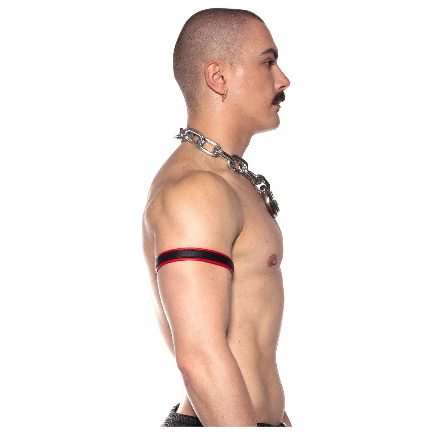 Prowler RED – Leather Bicep Band – Red