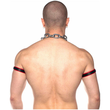 Prowler RED – Leather Bicep Band – Red