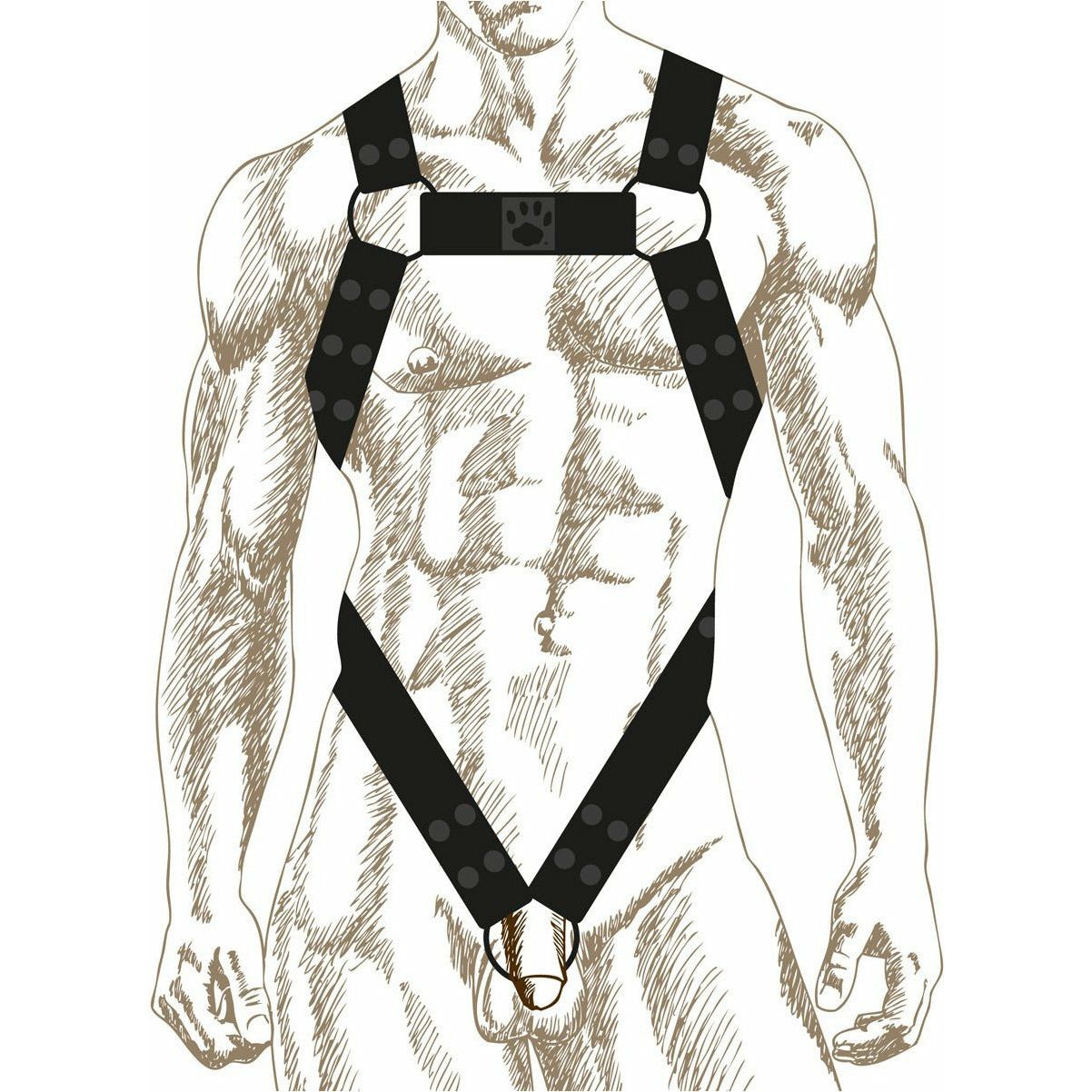Prowler RED – Noir Body Harness - Black - XL