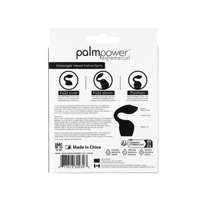 PalmPower Extreme Curl – Silicone Massage Head – Black (For Use with PalmPower Extreme)