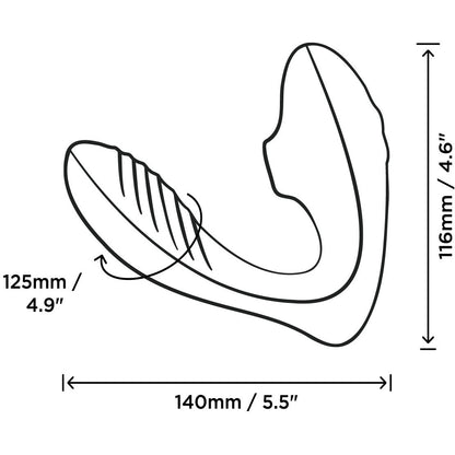 ROMP - Reverb - Double Trouble -  Clitoral And G-Spot Stimulator – Purple