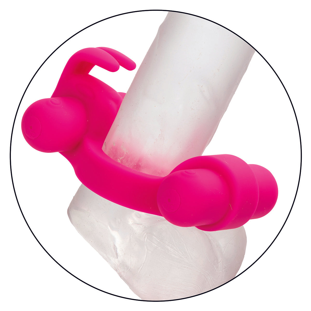 CalExotics® Silicone Rechargeable Rockin Rabbit – Pink