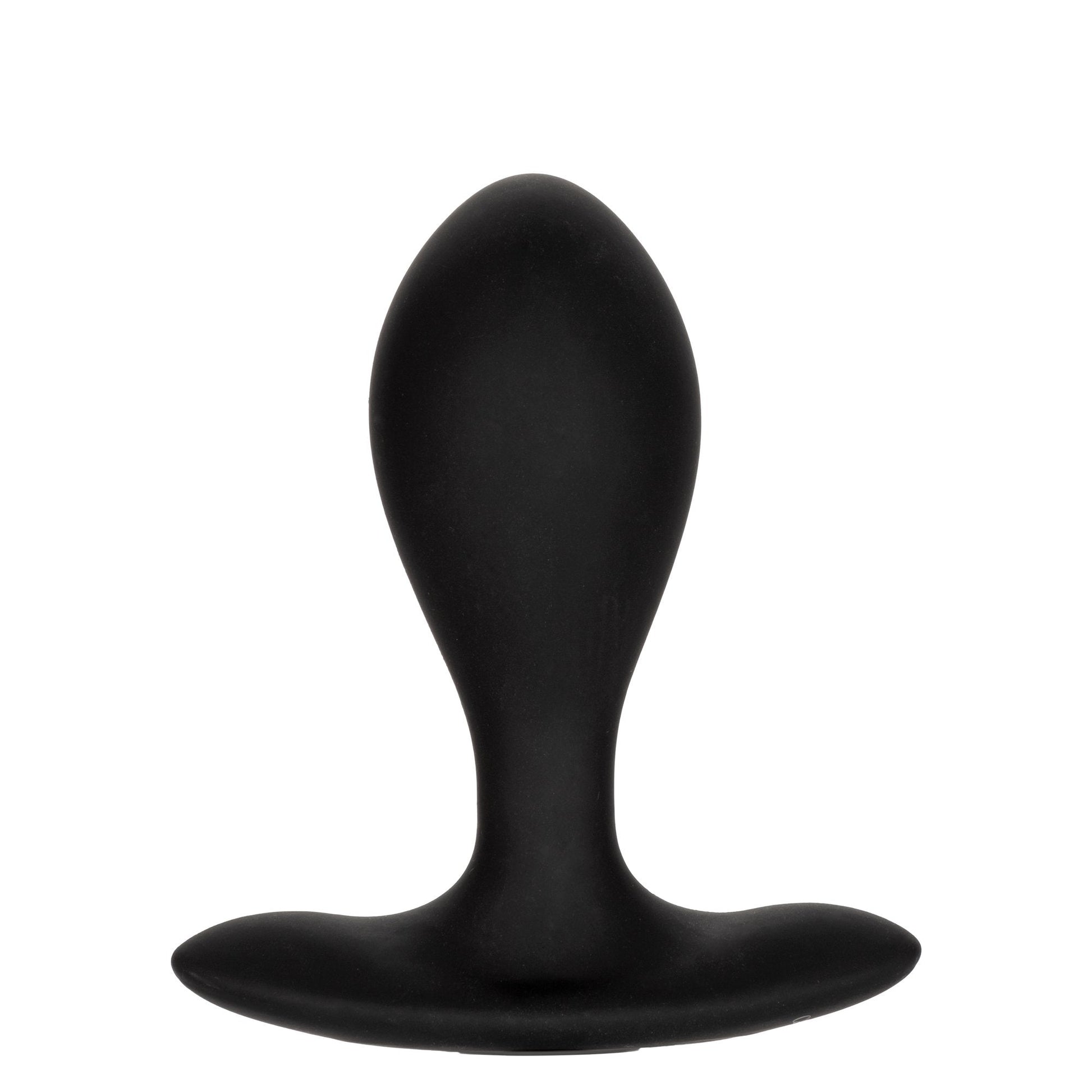 CalExotics® Weighted Silicone Inflatable Plug - Black