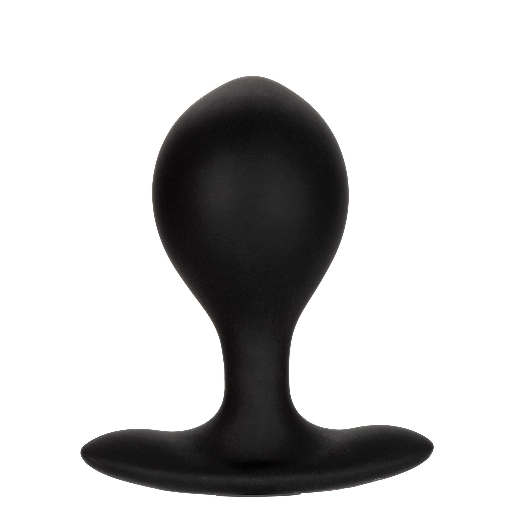 CalExotics® Weighted Silicone Inflatable Plug - Black