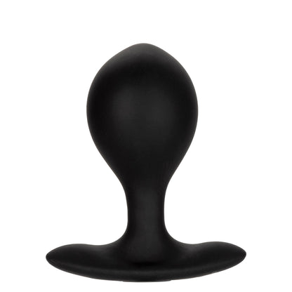 CalExotics® Weighted Silicone Inflatable Plug - Black