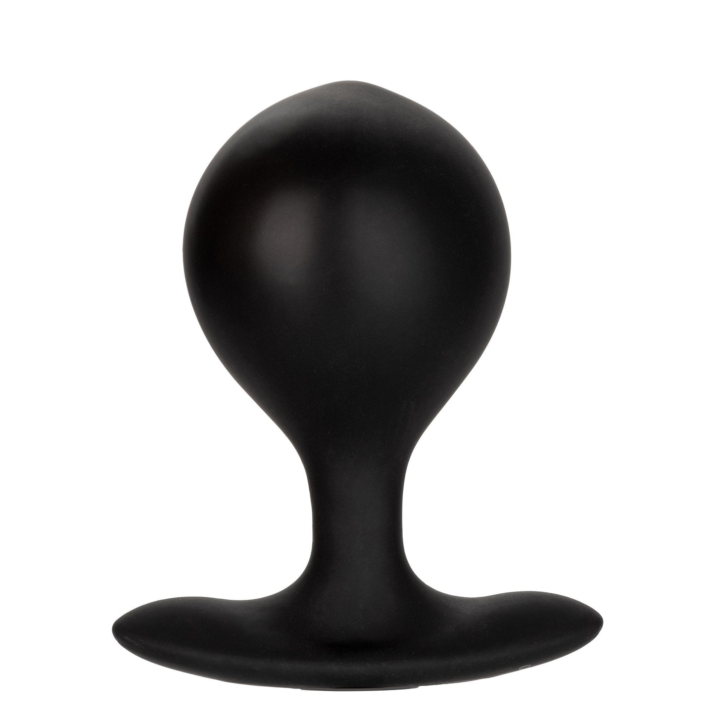 CalExotics® Weighted Silicone Inflatable Plug - Black