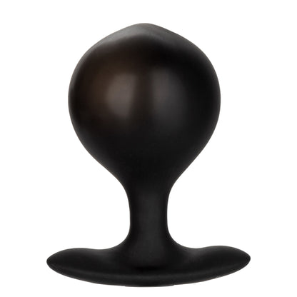 CalExotics® Weighted Silicone Inflatable Plug - Black