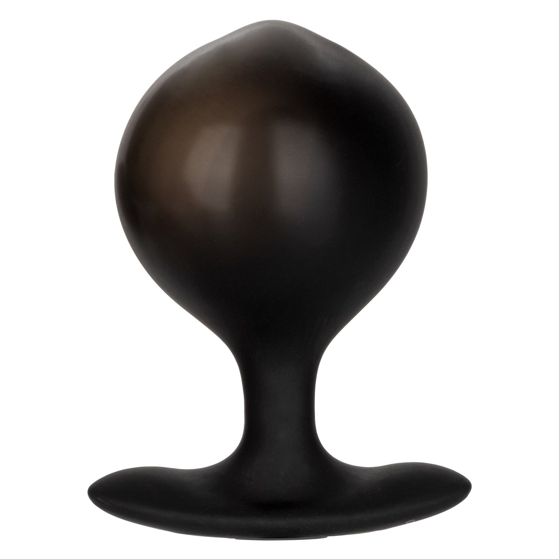 CalExotics® Weighted Silicone Inflatable Plug - Black