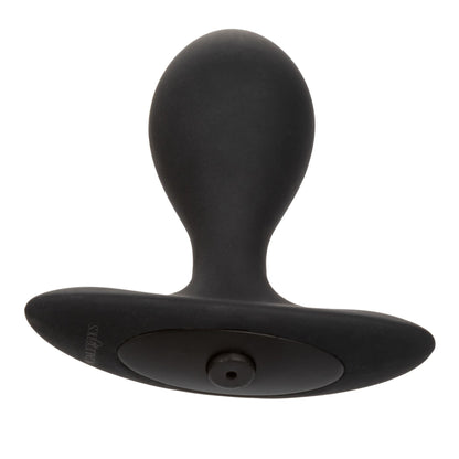 CalExotics® Weighted Silicone Inflatable Plug - Black