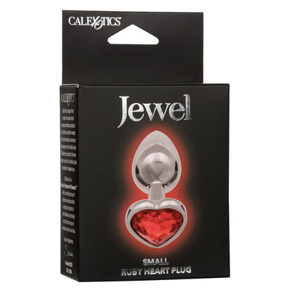 CaleXOtics Small Jewel Large Ruby Heart Plug - Ruby