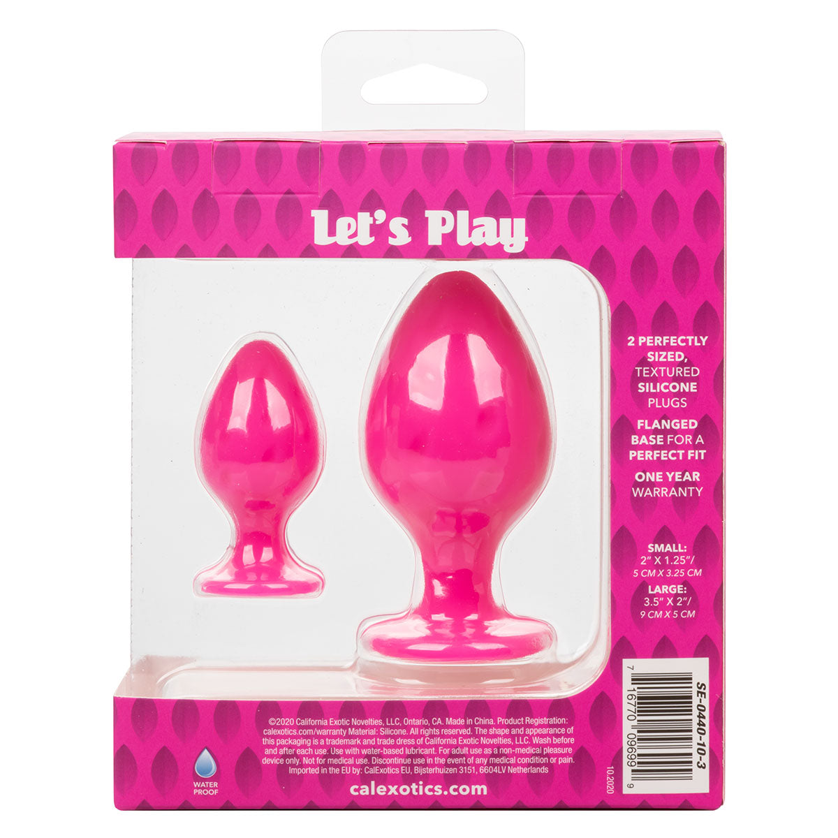 CalExotics® Cheeky Butt Plugs – Pink