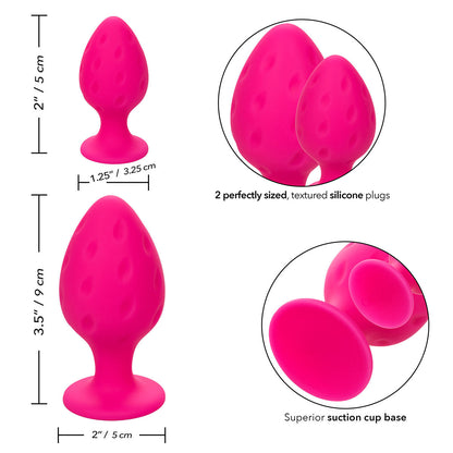 CalExotics® Cheeky Butt Plugs – Pink