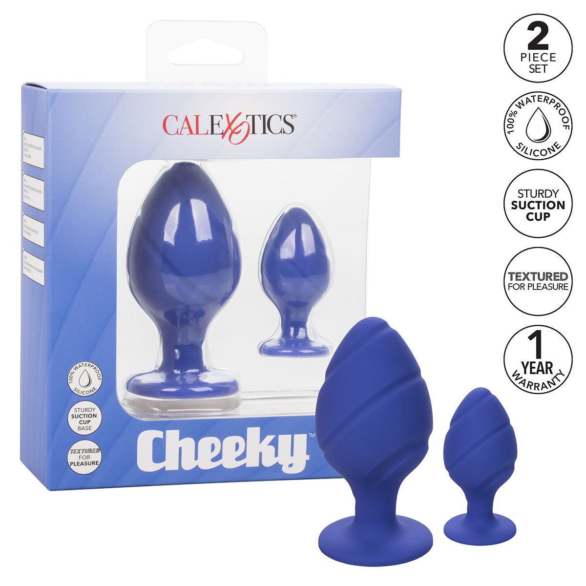 CalExotics® Cheeky Butt Plugs – Purple