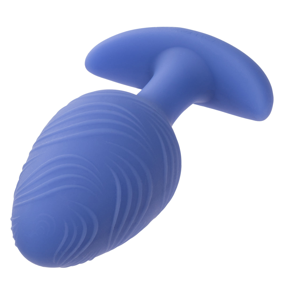 CalExotics® Cheeky Vibrating Glow in The Dark Large Butt Plug - Blue