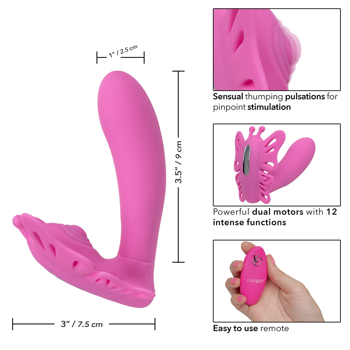 CalExotics® - Venus Butterfly Silicone Remote Pulsating G
