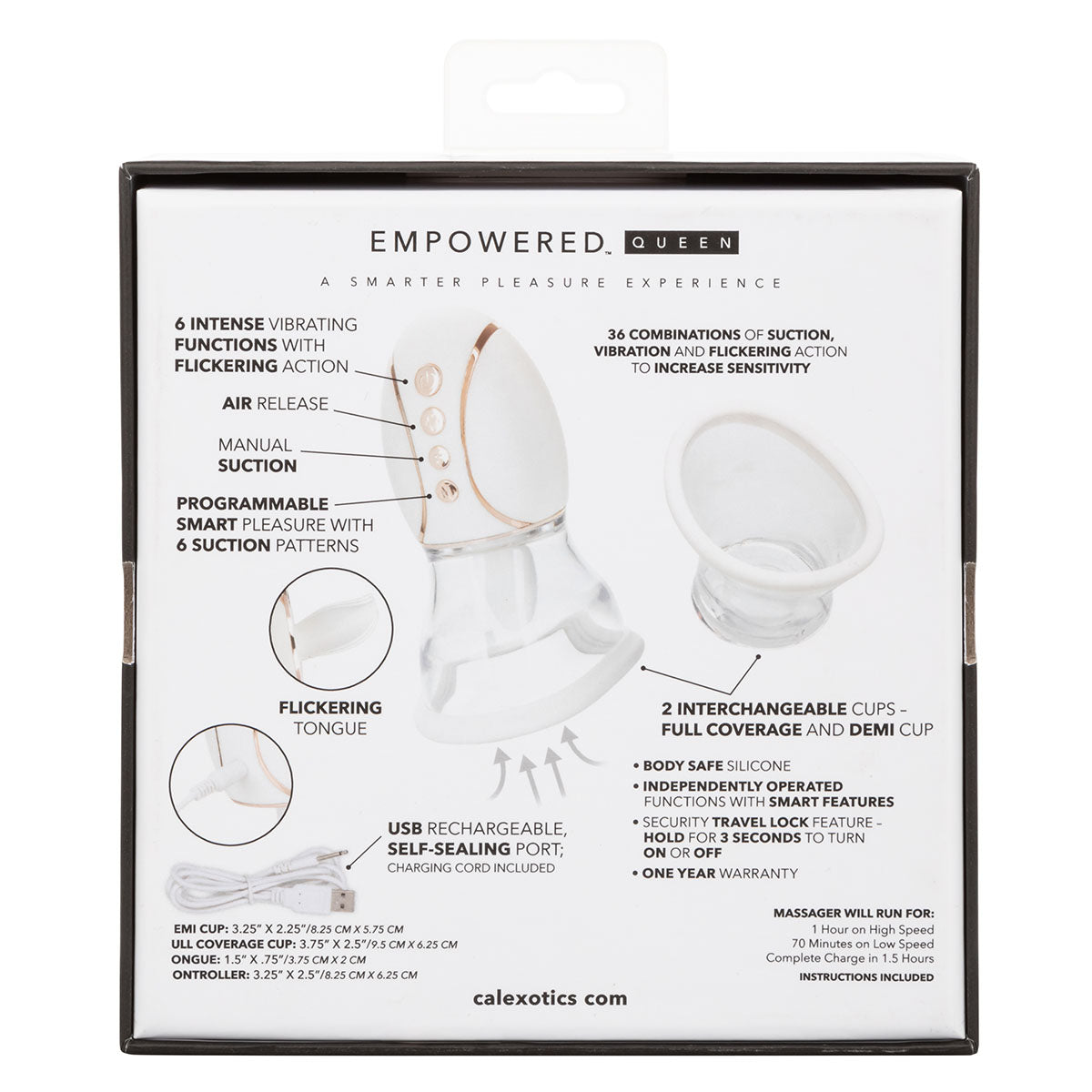 CalExotics® Empowered Smart Pleasure Queen - White