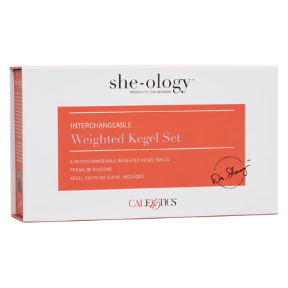 CalExotics® She-ology Interchangeable Weighted Kegel Set