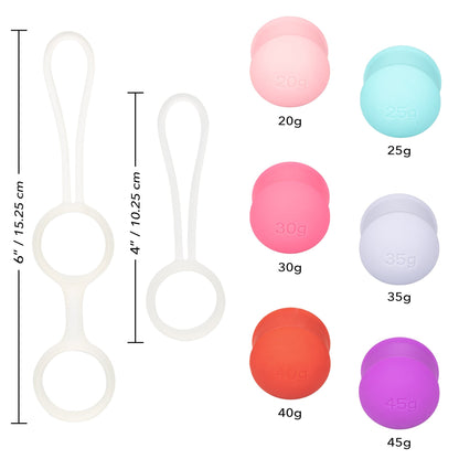 CalExotics® She-ology Interchangeable Weighted Kegel Set
