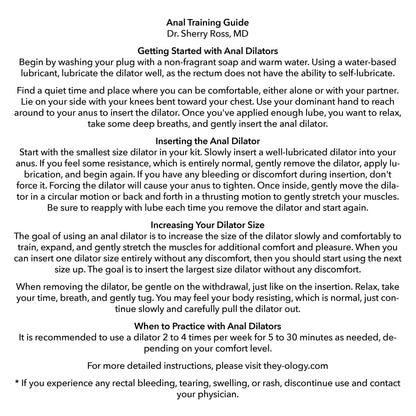 CalExotics® They-ology 5-Piece Wearable Anal Training Set - Blue