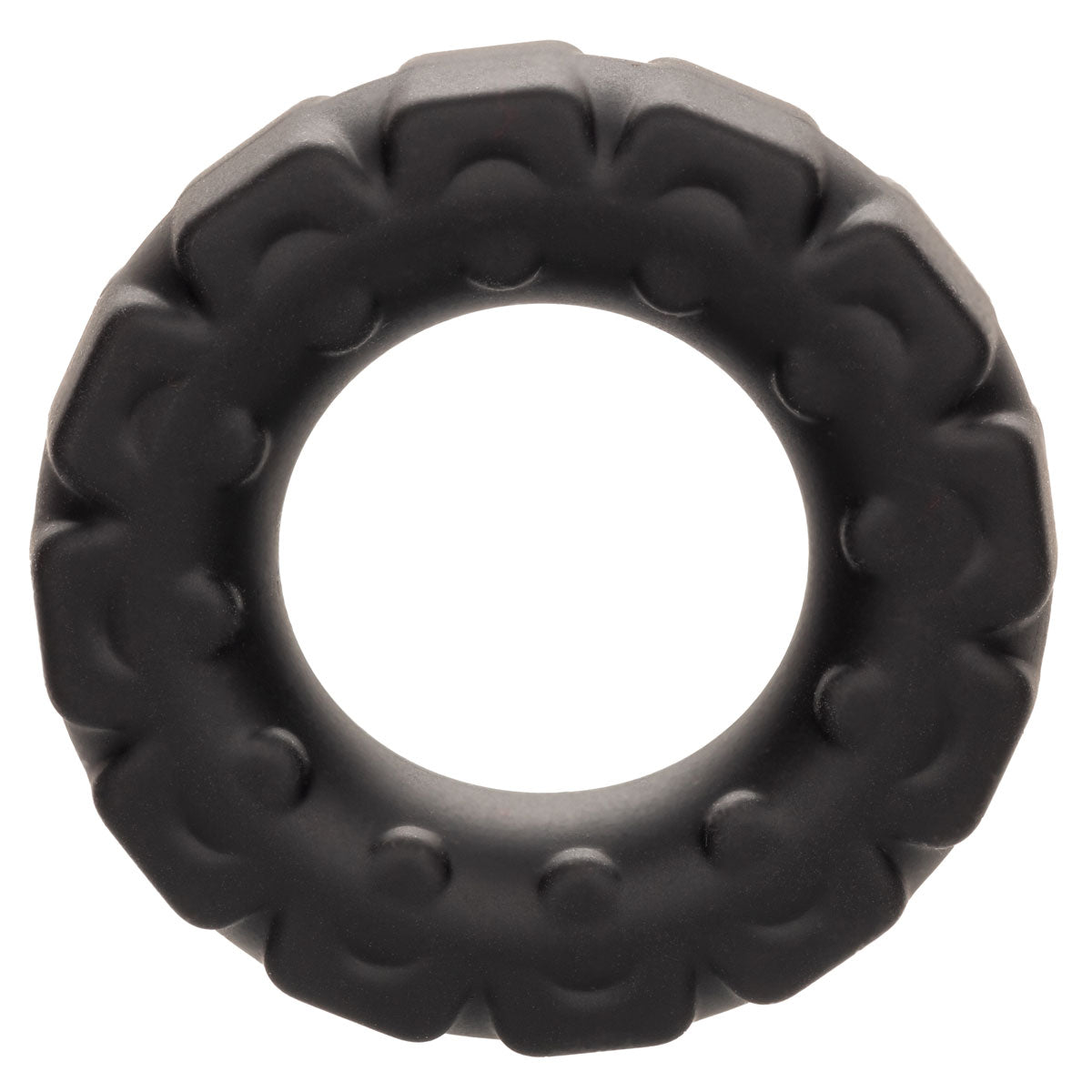 CalExotics® – Alpha Ring – Liquid Silicone Prolong Tread Ring - Black