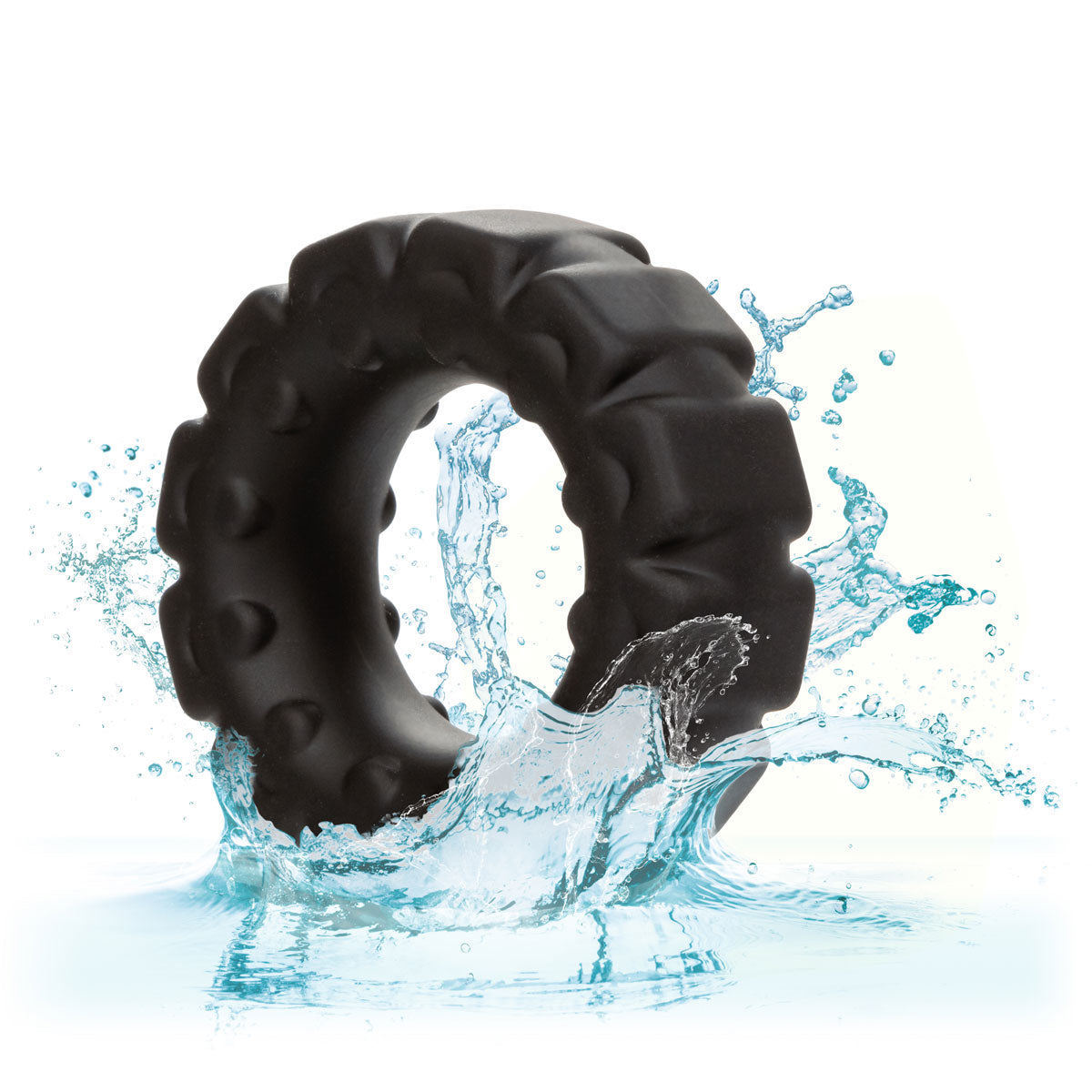 CalExotics® – Alpha Ring – Liquid Silicone Prolong Tread Ring - Black